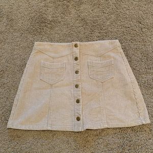 Tan Suede Skirt